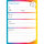 PRICARO Telefonnotizblock, A5 gelocht, bunt, 5 Stück