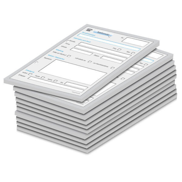 PRICARO Telefonnotizblock, A5 gelocht, PC-Design, 10 Stück