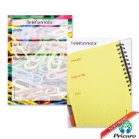 PRICARO Telefonhaftnotiz "Büroklammer", 20 Stück