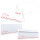 PRICARO Dankeskarten mit Briefumschlägen "Geschwungene Herzen", Rot, je 25 Stück