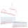 PRICARO Einladungskarten mit Briefumschlägen "Geschwungene Herzen", Rot, 25 Stück