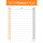 PRICARO Einkaufsliste "Typo", orange, A6, 5 Stück