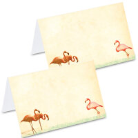 PRICARO Tischkarten "Flamingos", 50 Stück