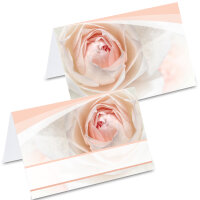 PRICARO Tischkarten "Rose", 50 Stück