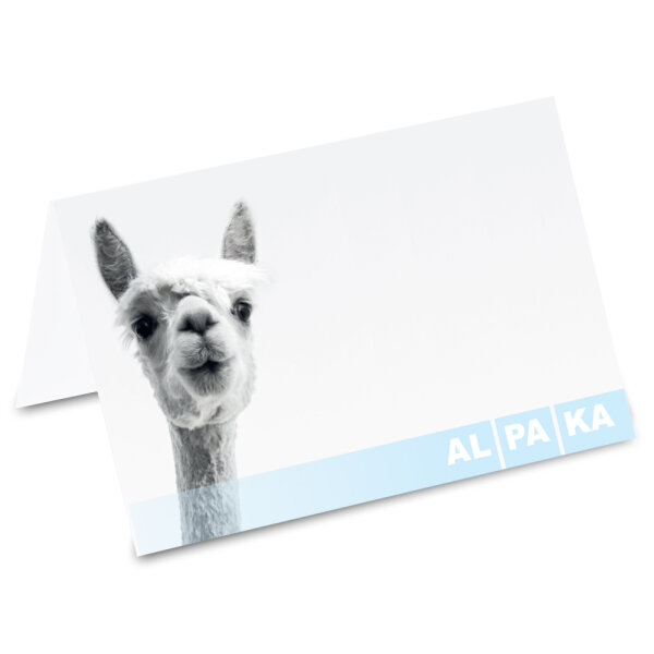 PRICARO Tischkarten "Alpaka Was guckst du", 50 Stück