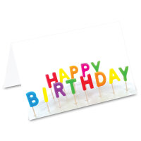 PRICARO Tischkarten "Happy Birthday", 50 Stück