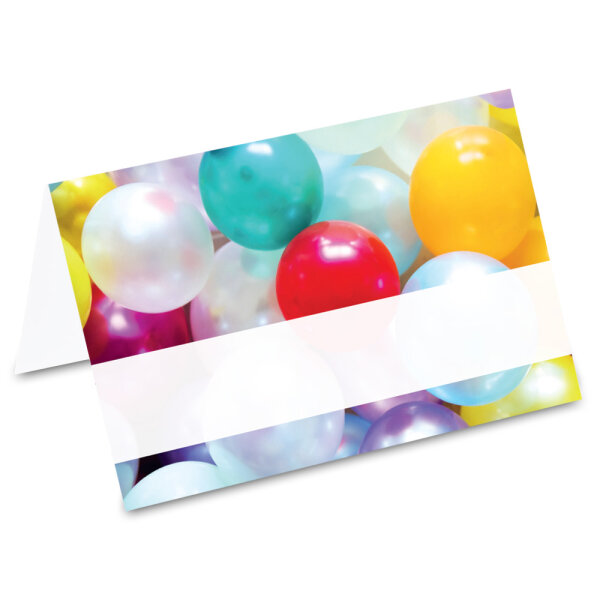 PRICARO Tischkarten "Ballon Party", 50 Stück