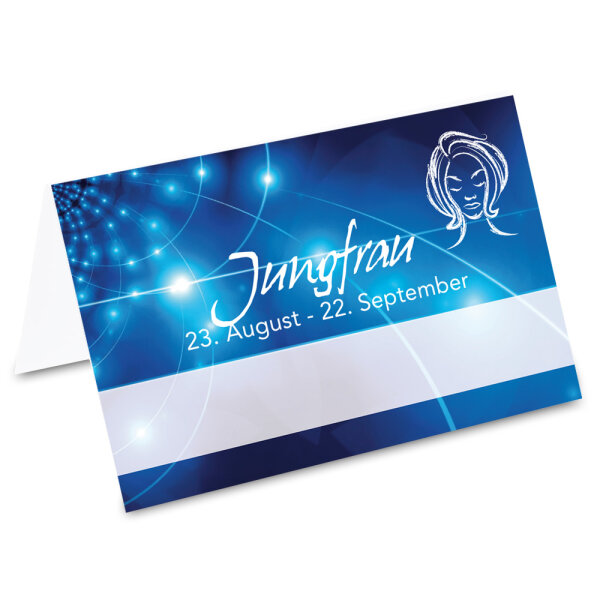 PRICARO Tischkarten Sternzeichen Jungfrau, 40 Stück