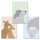 PRICARO Leinwand "Tierliebe", 20 x 30 cm, 3er Set