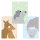 PRICARO Poster "Tierliebe", A4, 3er Set