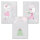PRICARO Leinwand "Wunschfee", 20 x 30 cm, 3er Set