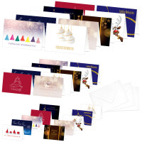 PRICARO Weihnachtskarten mit Briefumschlägen Motive 2, 30...