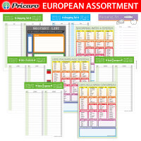 PRICARO Einkaufsliste "System", punktiert, orange, A5, 3 Stück