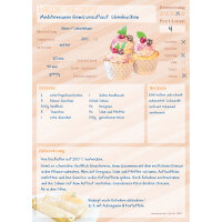 PRICARO Rezeptblock "Dessert", A4, 25 Blatt, 3 Stück
