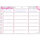 PRICARO Essensplaner "Marmor", magnetisch, rosa, A4, 25 Blatt, 3 Stück