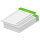 PRICARO Einkaufsliste "Typo", magnetisch, grün, A6, 25 Blatt, 5 Stück