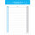 PRICARO Shopping List "Typo", magnetic, blue, A6, 50 sheets, Set of 5