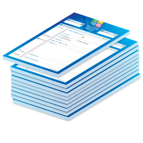 PRICARO Telefonnotizblock, A6, Computer, 10 Stück