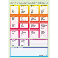 PRICARO Lista della spesa "Sistema",...