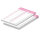 PRICARO Einkaufsliste "Typo", magnetisch, rosa, A5, 25 Blatt, 3 Stück