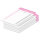 PRICARO Einkaufsliste "Typo", magnetisch, rosa, A6, 25 Blatt, 5 Stück