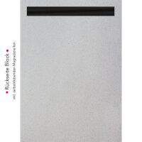 PRICARO Einkaufsliste "Typo", magnetisch, limette, A6, 25 Blatt, 5 Stück