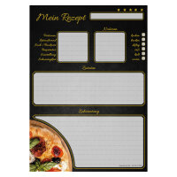 PRICARO Rezeptblock "Pizza Toscana", A4, 25 Blatt, 3 Stück