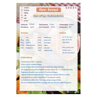 PRICARO Rezeptordner mit Rezeptblock "French Salad", A4