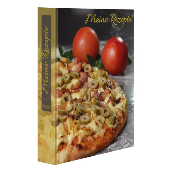 PRICARO Rezeptordner mit Rezeptblock Pizza Toscana, A4