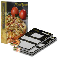 PRICARO Rezeptordner mit Rezeptblock Pizza Toscana, A5