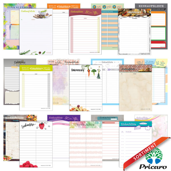 PRICARO Bestellblock A6 Palme - 5 Stück Gastronomie Zettel