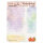 PRICARO Einkaufsliste "Aquarell",  A6, 5 Stück