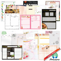 PRICARO Rezeptblock-quer "Farmhouse", A4, 25 Blatt, 3 Stück