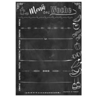 PRICARO Essensplaner "Chalkboard", magnetisch,...