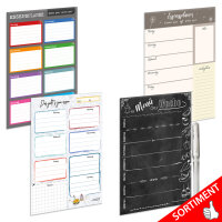 PRICARO Essensplaner "Chalkboard", magnetisch, A5, 25 Blatt, 3 Stück