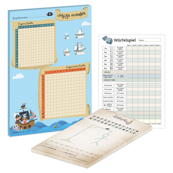 PRICARO Spielesammlung "Kids 2", 3er Set