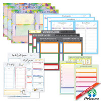 PRICARO Planer Trio "Lettering-black" A6, 5 Stück