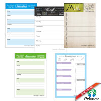 PRICARO Essensplaner "Allerlei", A6, 5 Stück