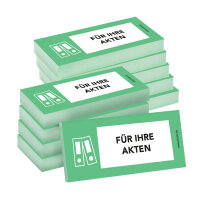 PRICARO Haftnotizen "Für Ihre Akten", grün, 100 Blatt, 10 Stück