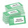 PRICARO Haftnotizen "Für Ihre Unterlagen", grün, 100 Blatt, 10 Stück