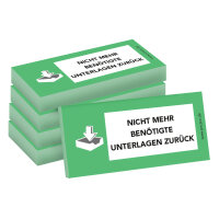 PRICARO Haftnotizen "Unterlagen zurück", grün, 100 Blatt, 5 Stück