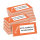 PRICARO Haftnotizen "Bitte ausgefüllt an uns zurück", orange, 100 Blatt, 10 Stück