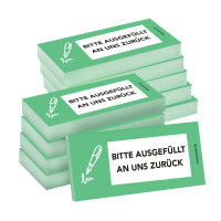 PRICARO Haftnotizen "Bitte ausgefüllt an uns zurück", grün, 100 Blatt, 10 Stück