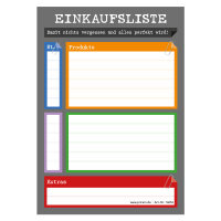 PRICARO Einkaufsliste "Perfekt", magnetisch, A6, 25 Blatt, 5 Stück