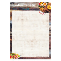 PRICARO Einkaufsliste "Farmhouse", magnetisch, A6, 50 Blatt, 5 Stück