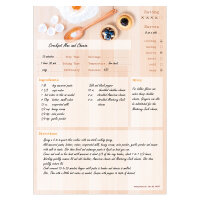 PRICARO Recipe notepad "Baking", A4, 25 sheets, 3 pieces