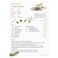 PRICARO Recipe notepad "Spices", A4, 25 sheets,...