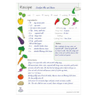 PRICARO Recipe notepad "Vegetables", A4, 25 sheets, 3 pieces
