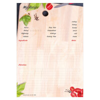 PRICARO Recipe notepad "Kitchen board", A4, 25...