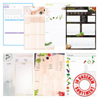 PRICARO Recipe notepad "Kitchen board", A4, 25 sheets, 3 pieces